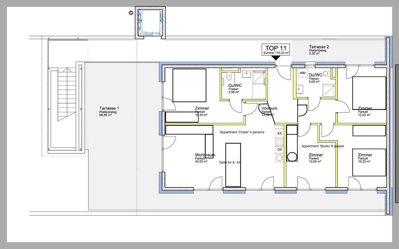 סי Das Taja Paznaun Penthouse Apartments מראה חיצוני תמונה